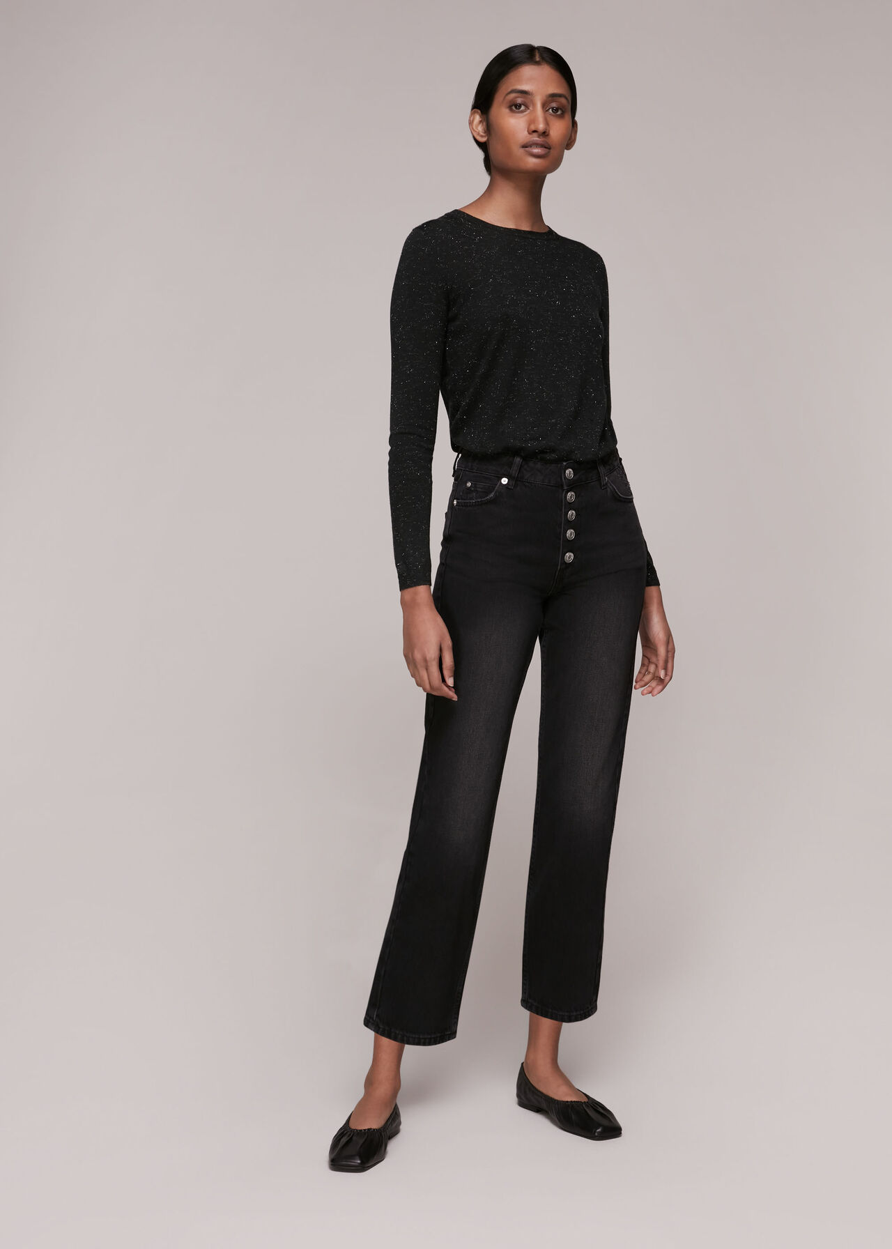 Annie Sparkle Knit Black