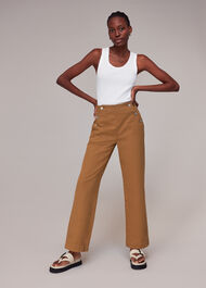 Emily Button Front Trousers