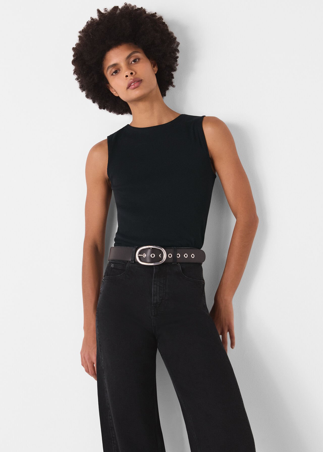Stretch Barrel Leg Jean
