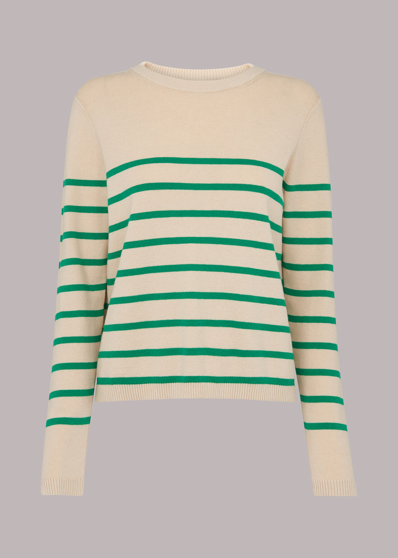 Stripe Crew Neck Knit