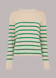 Stripe Crew Neck Knit