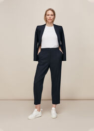 Anita High Waist Trouser Navy