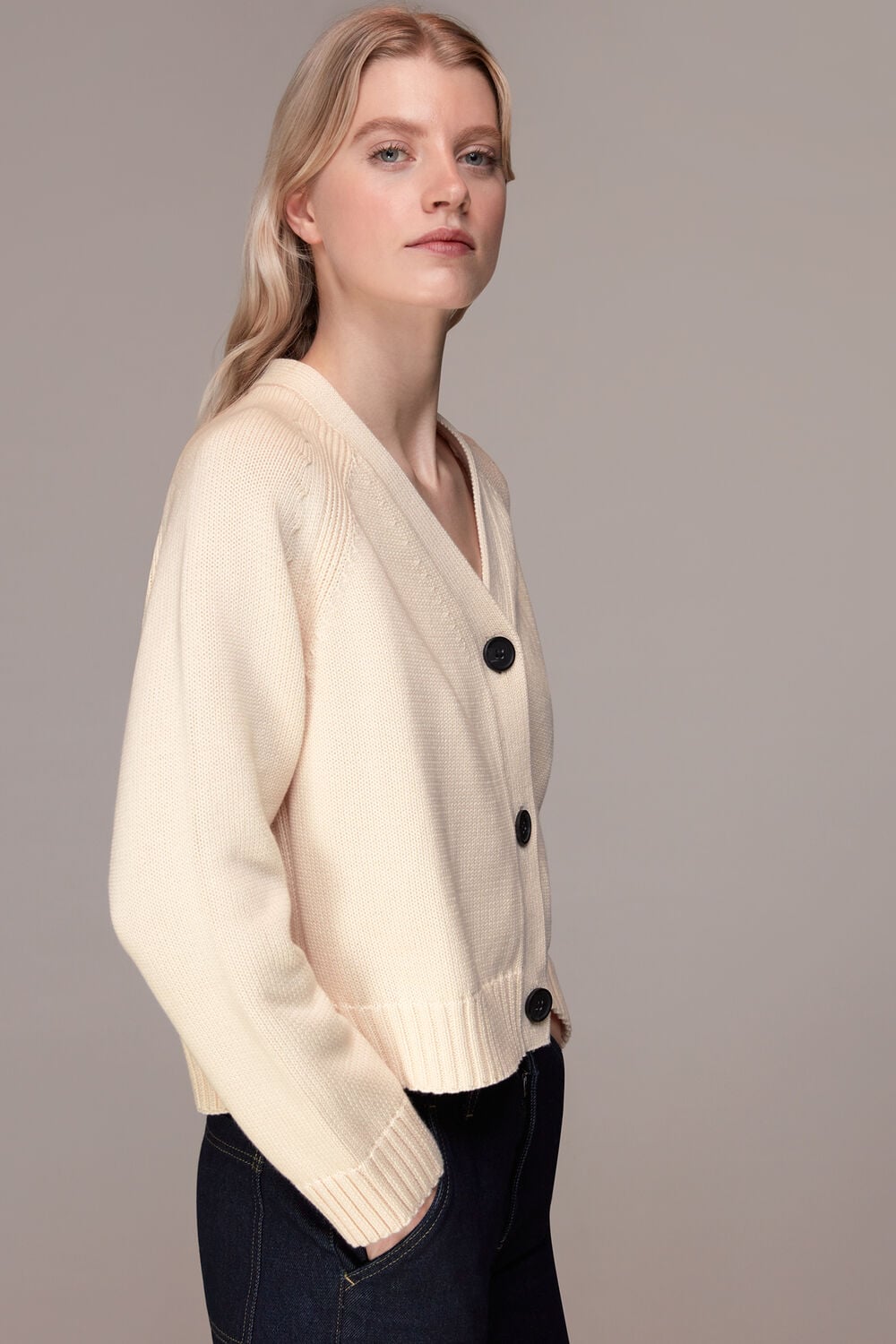 Karine Rib Detail Cardigan