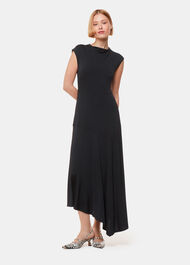 Iris Asymmetric Jersey Dress