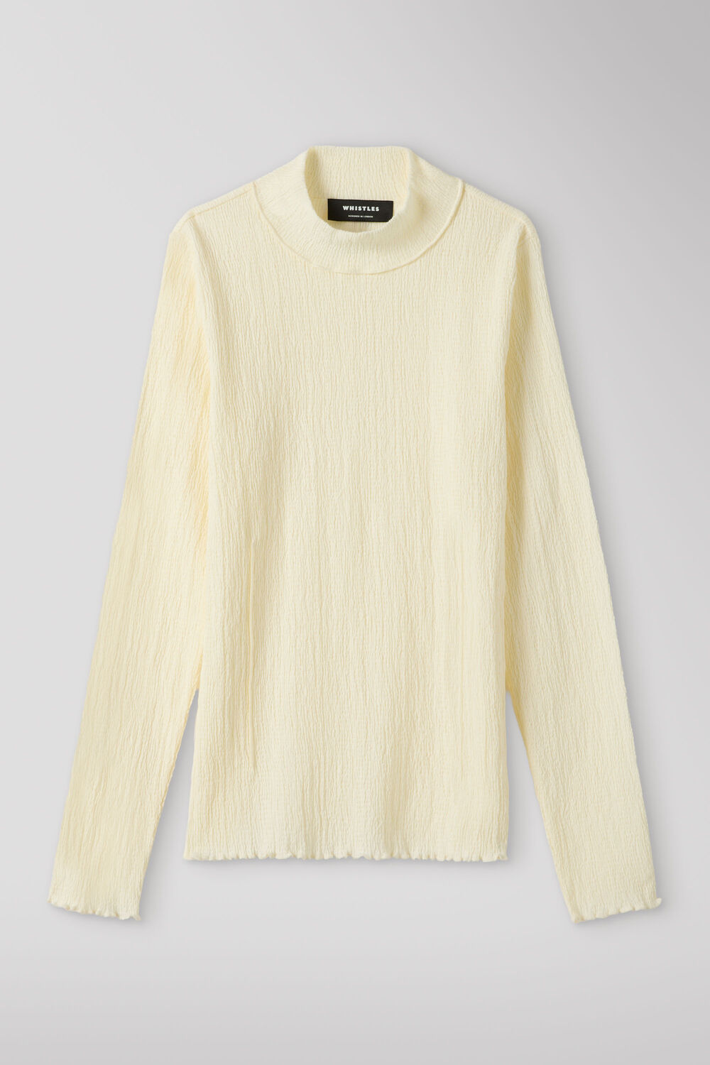 Ivory Textured Long Sleeve Top