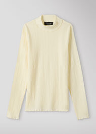 Textured Long Sleeve Top