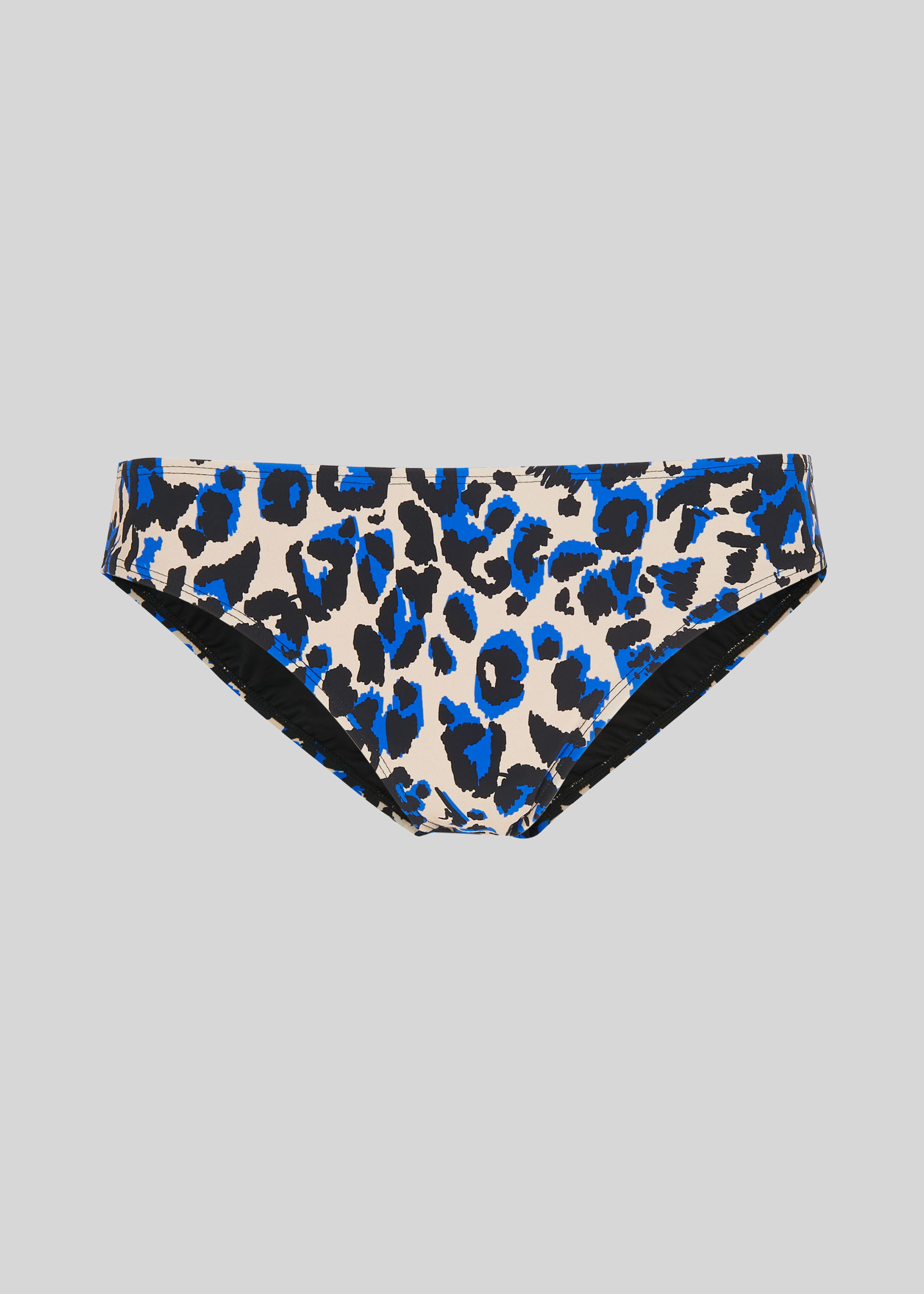 Blue animal print top bikini