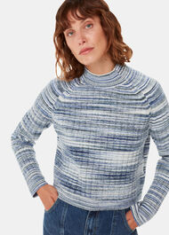 Space Dye Funnel Neck