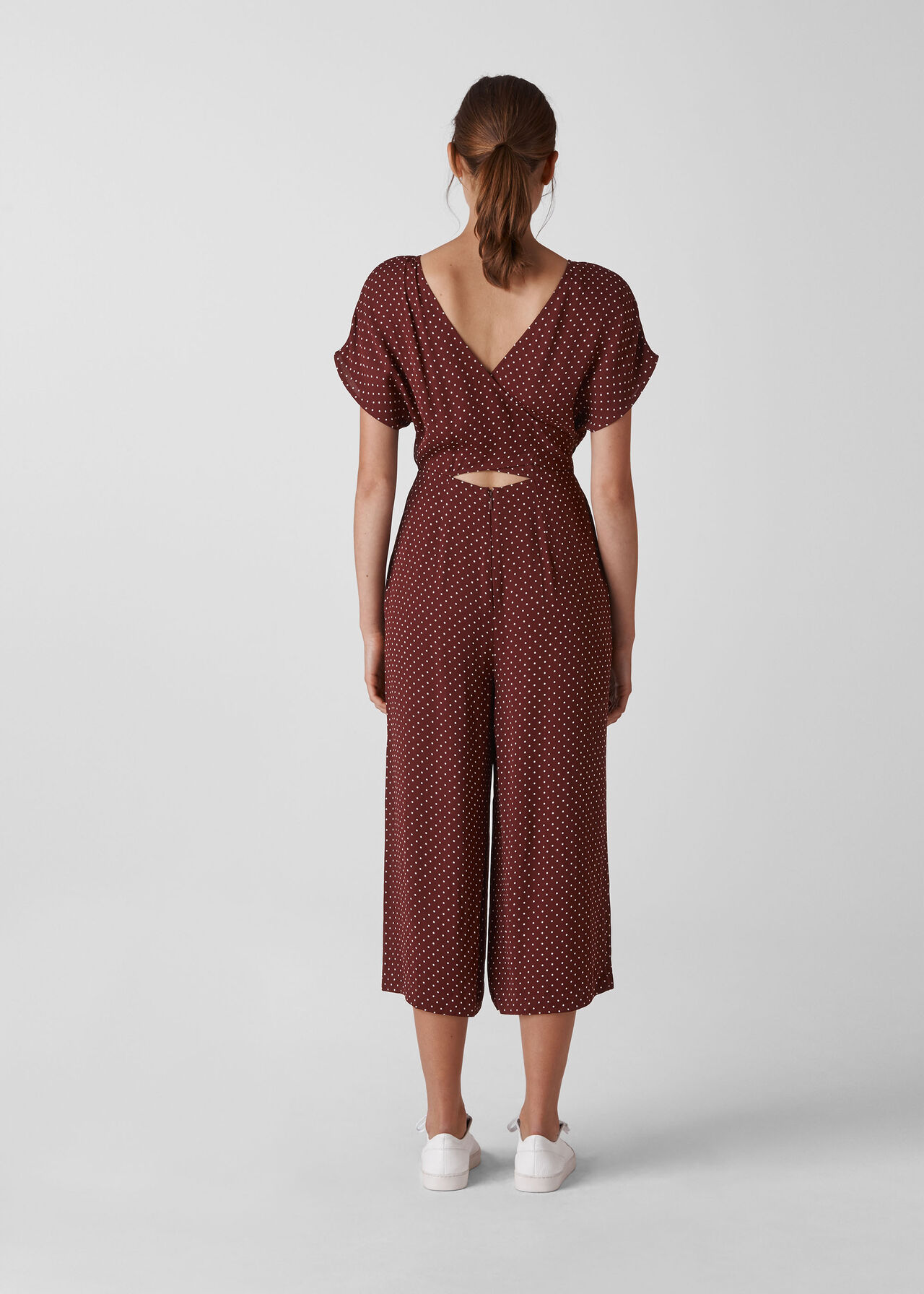 Margot Spot Wrap Back Jumpsuit