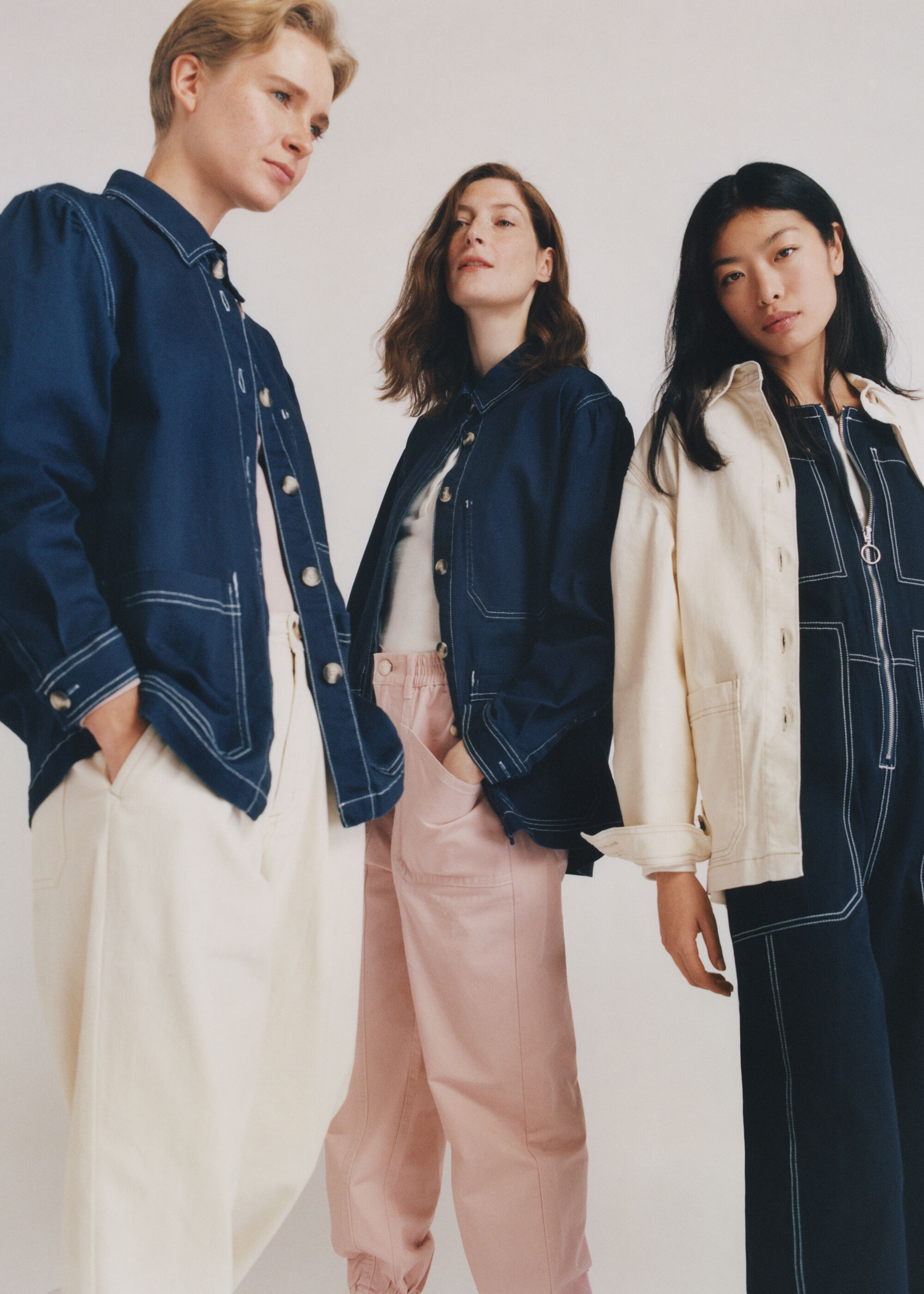 Whistles wide sleeve coat sale navy