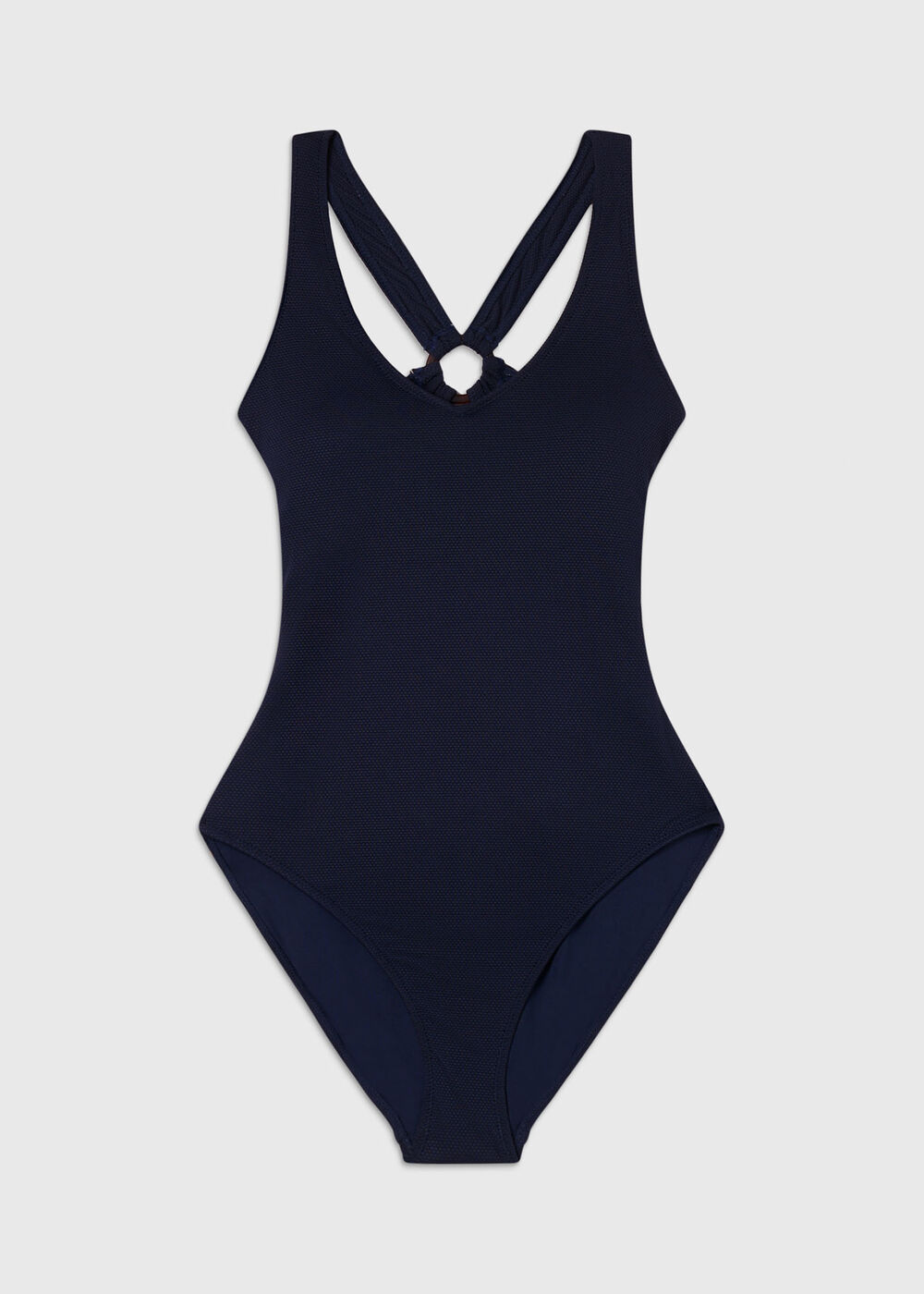 Textured Detail Swimsuit