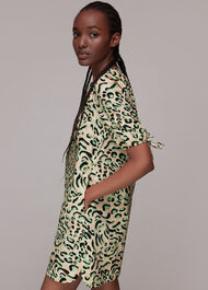 Fluro Animal Button Up Dress