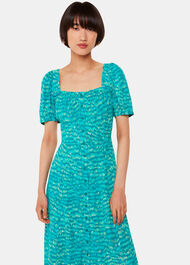 Sketched Grass Midi Dress