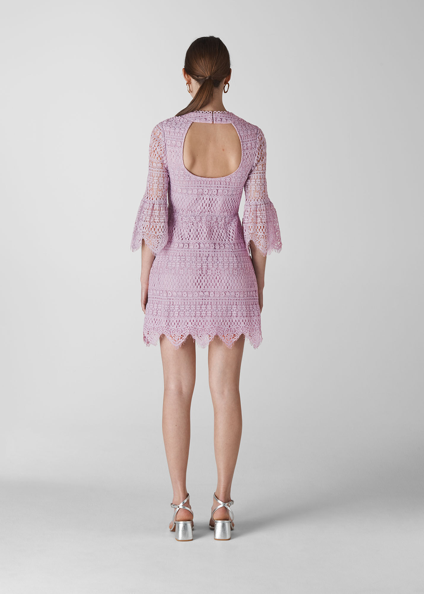 Lilac Open Back Dress
