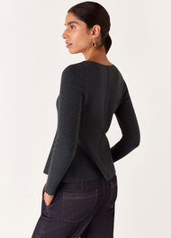 Peplum Detail Knit