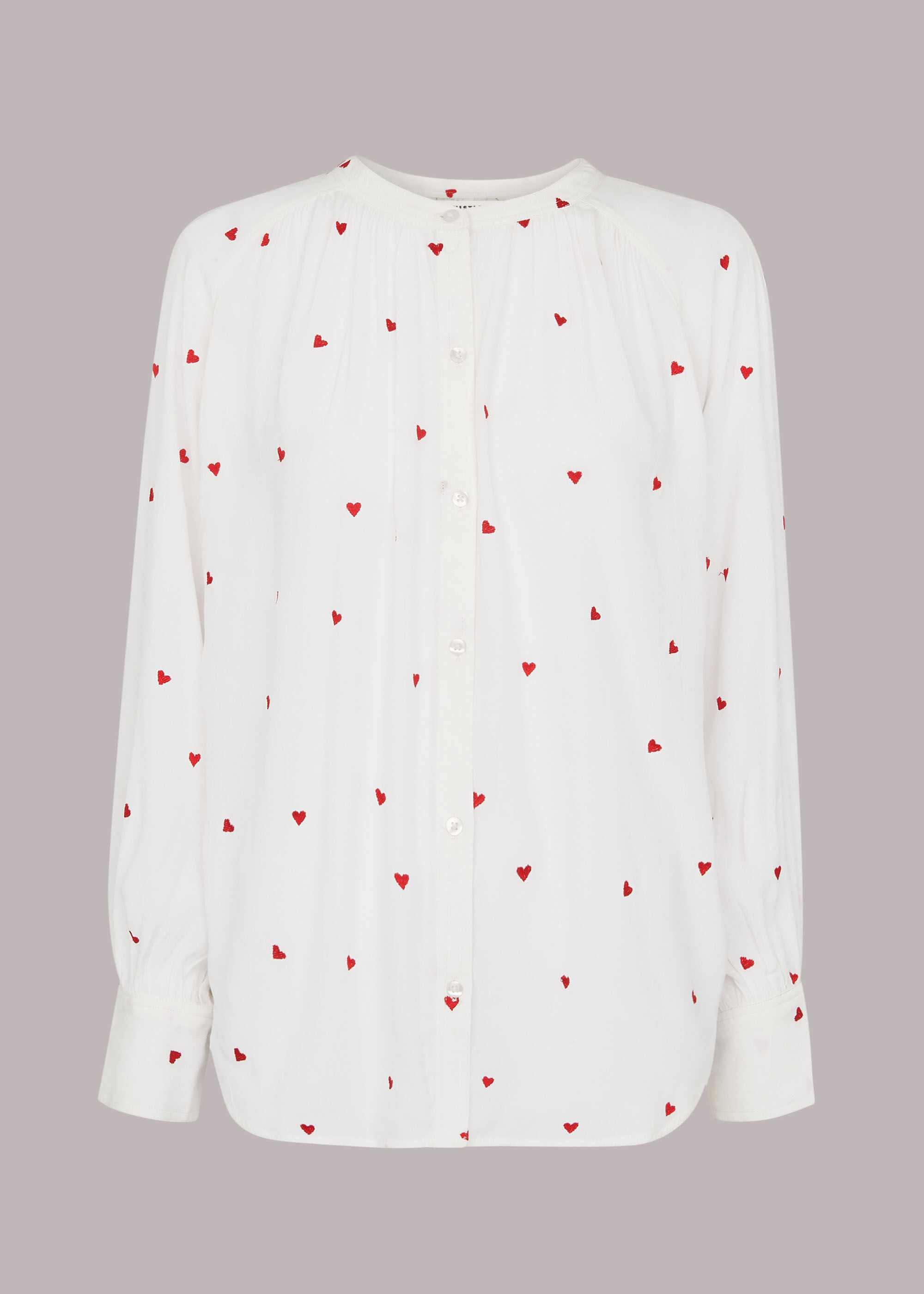 Whistles heart embroidered sweatshirt outlet