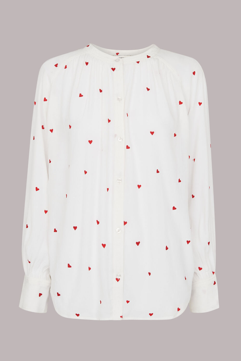Heart Embroidered Top