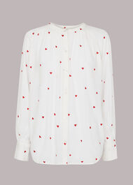 Heart Embroidered Top