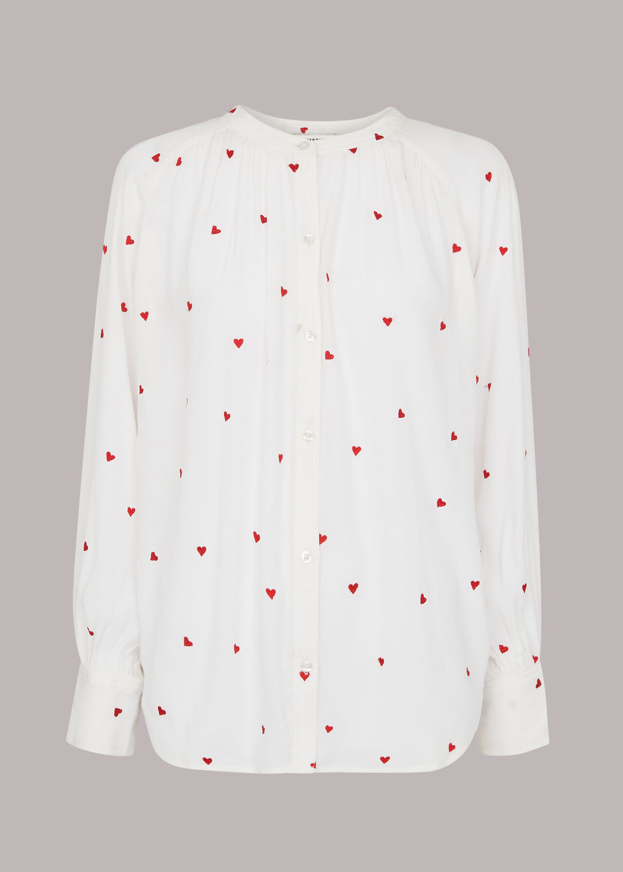 Heart Embroidered Top