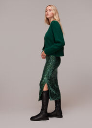 Sequin Column Skirt