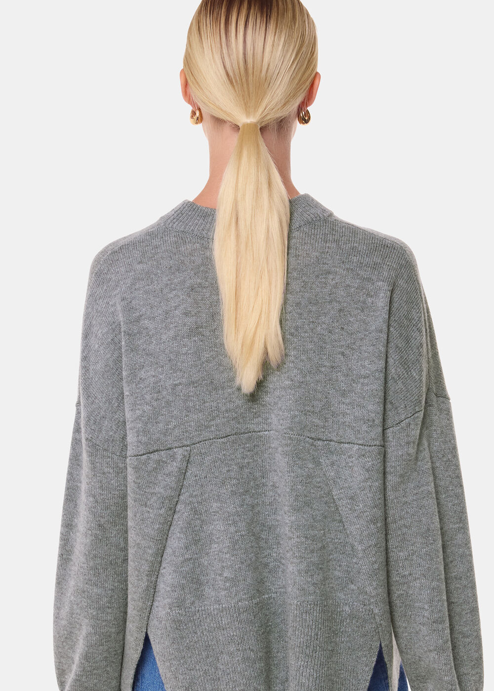 Cashmere Blend Split Back Knit