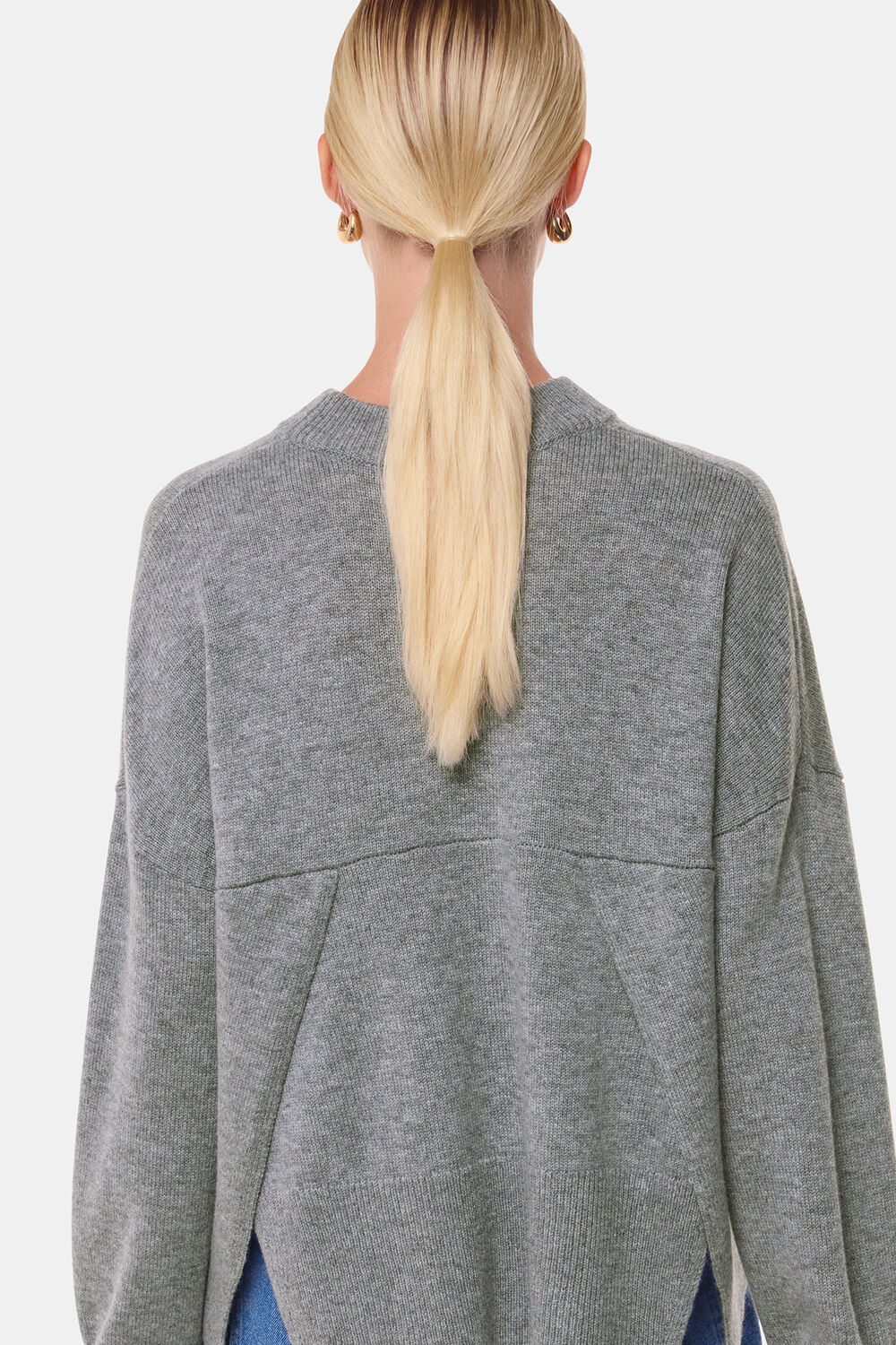 Cashmere Blend Split Back Knit