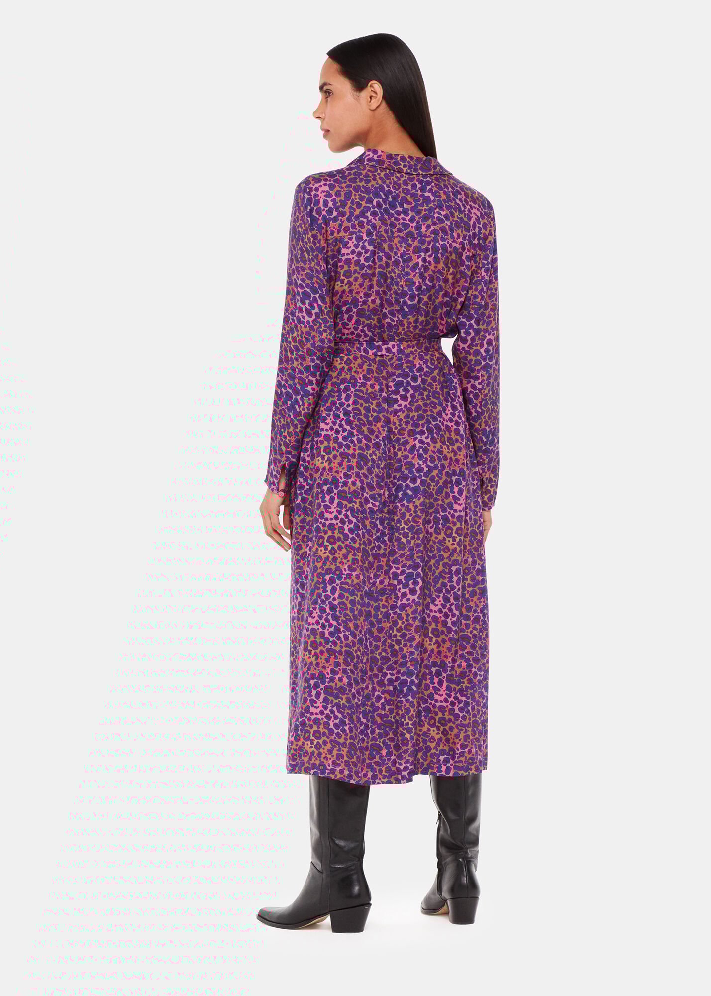 Whistles leopard print top coat