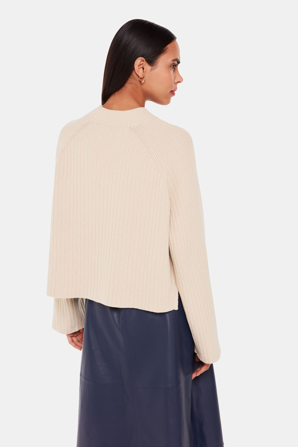 Cotton Rib Crew Neck Knit