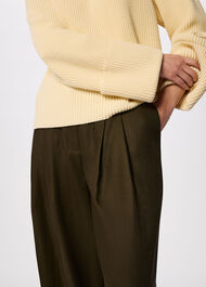 Wide Leg Hopsack Trouser