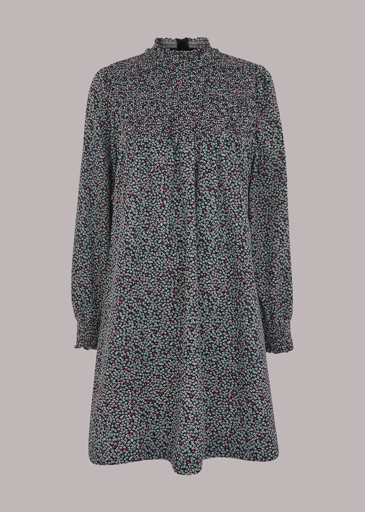 Micro Bud Pintuck Dress
