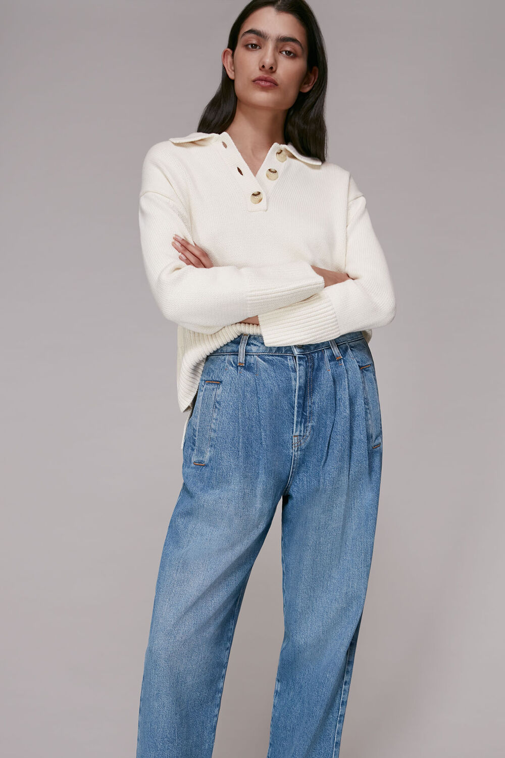 Authentic Pleat Front Jean