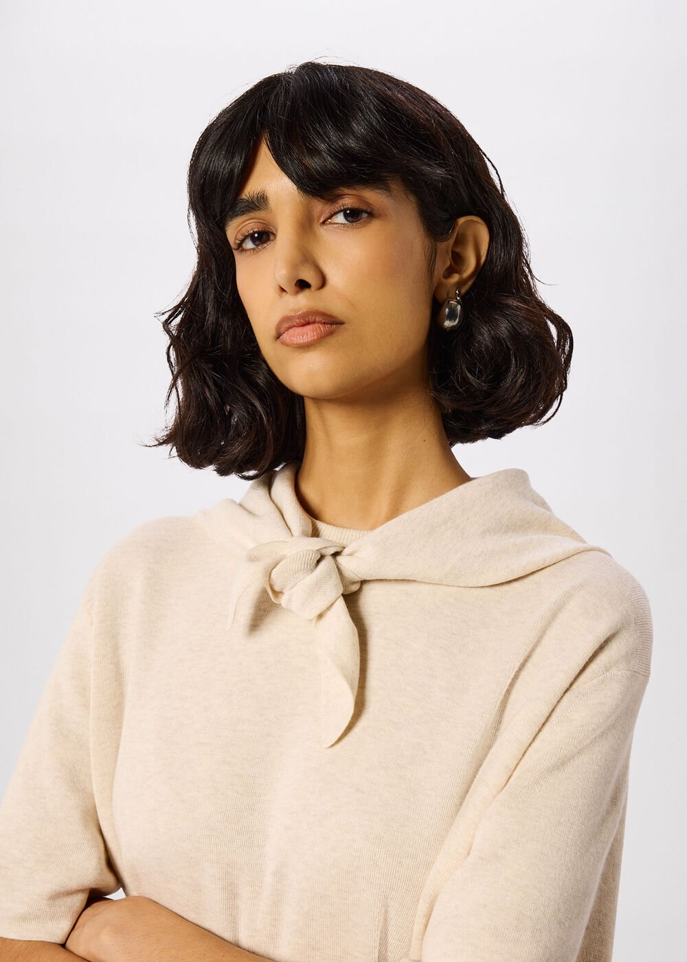 Triangular Knitted Scarf