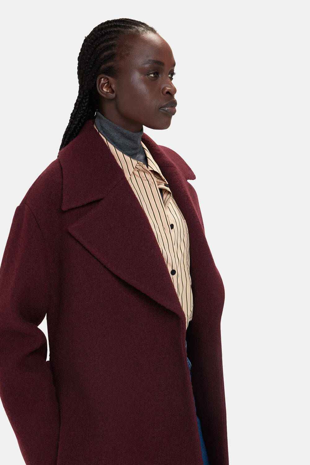 Lorna Wrap Wool Coat