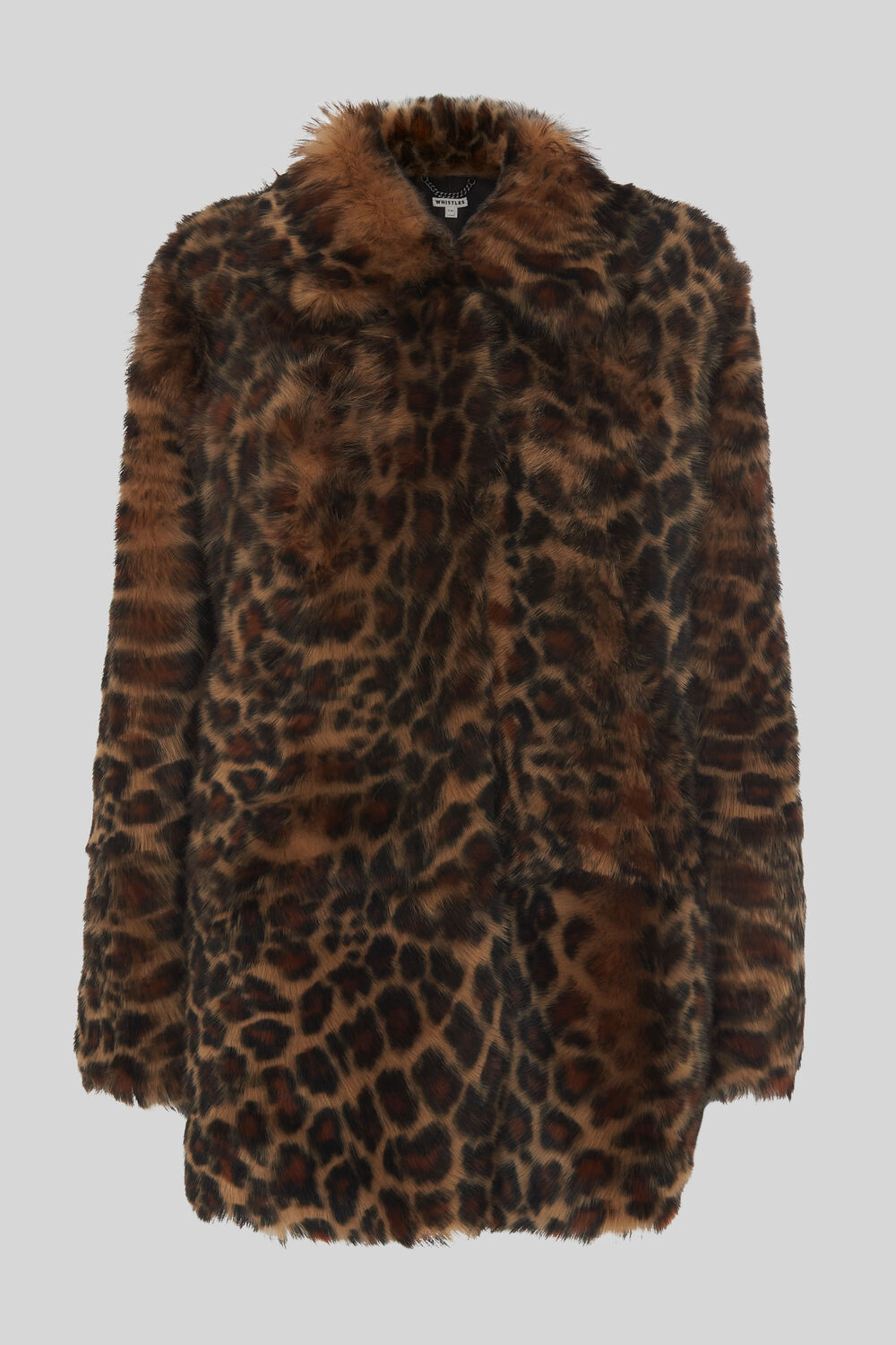 Animal Alba Shearling Coat Leopard Print
