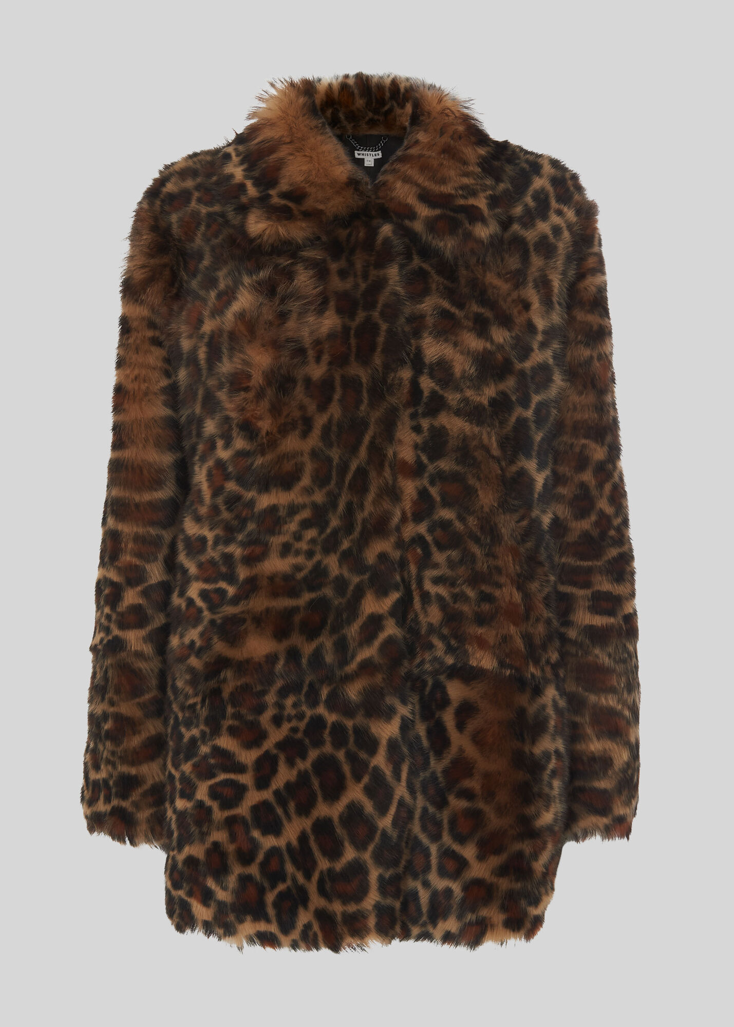 Leopard Print Animal Alba Shearling Coat | WHISTLES