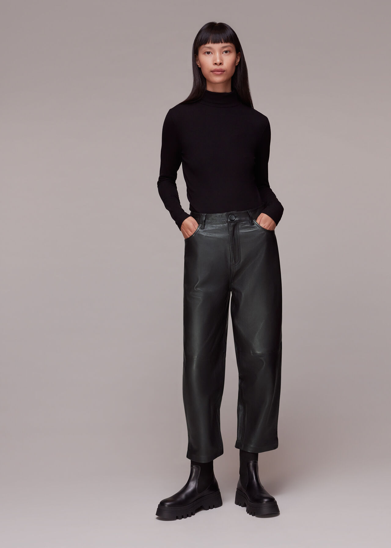 Laura Leather Trouser