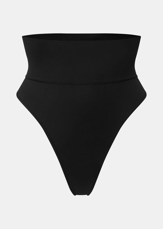 Black Heist Contour Seamless Thong