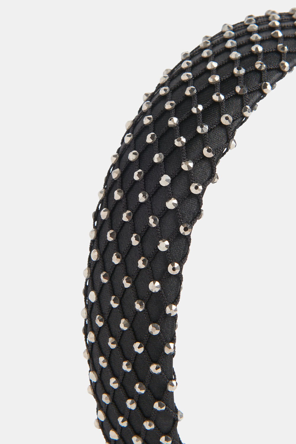 Diamante Mesh Satin Headband