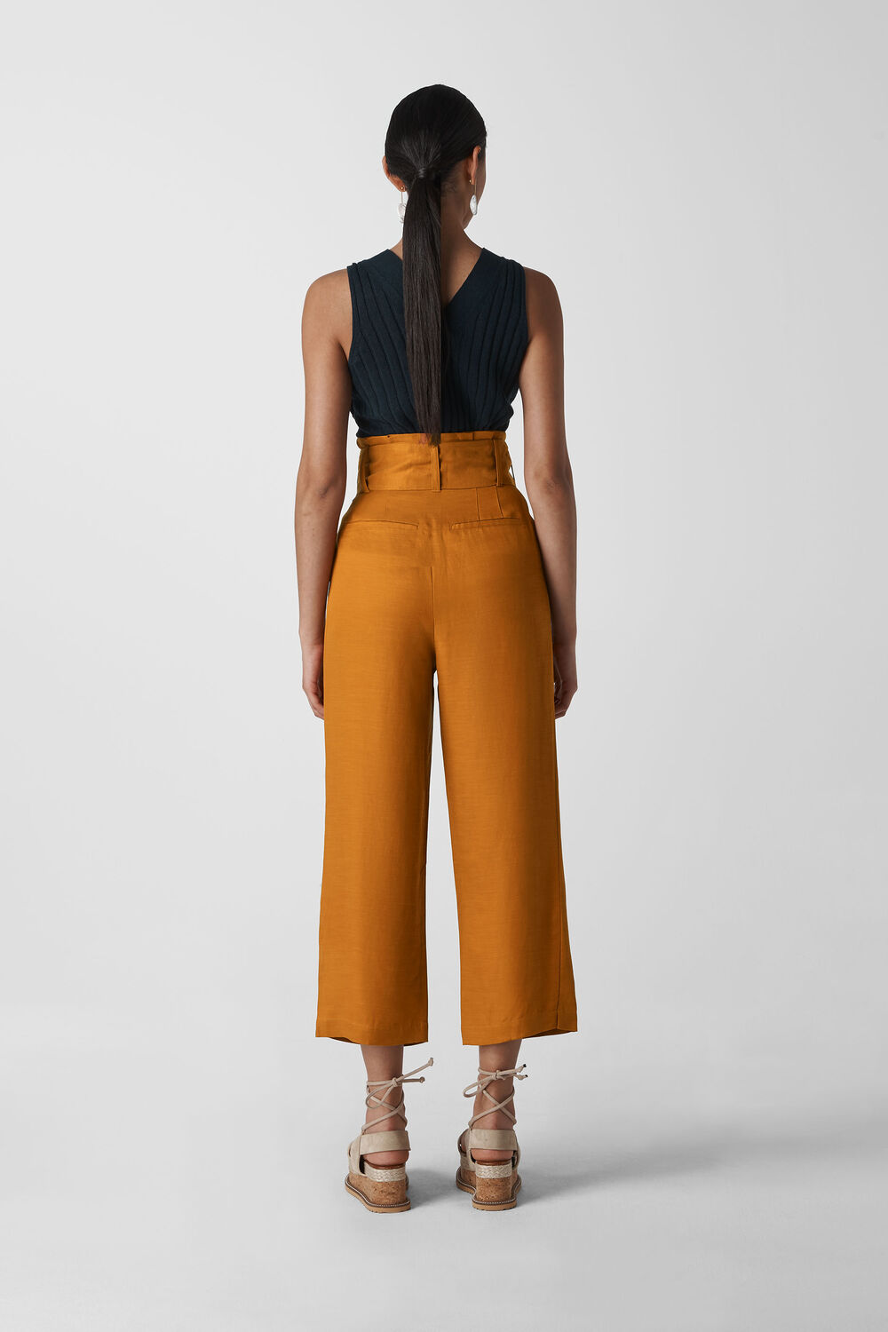 Amelie Paper Bag Trouser Rust