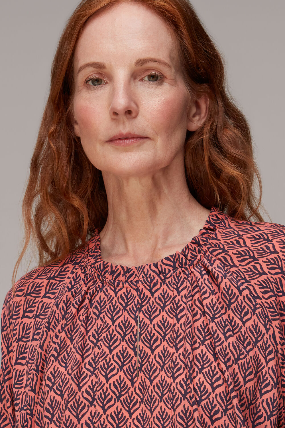 Sea Tree Print Blouse