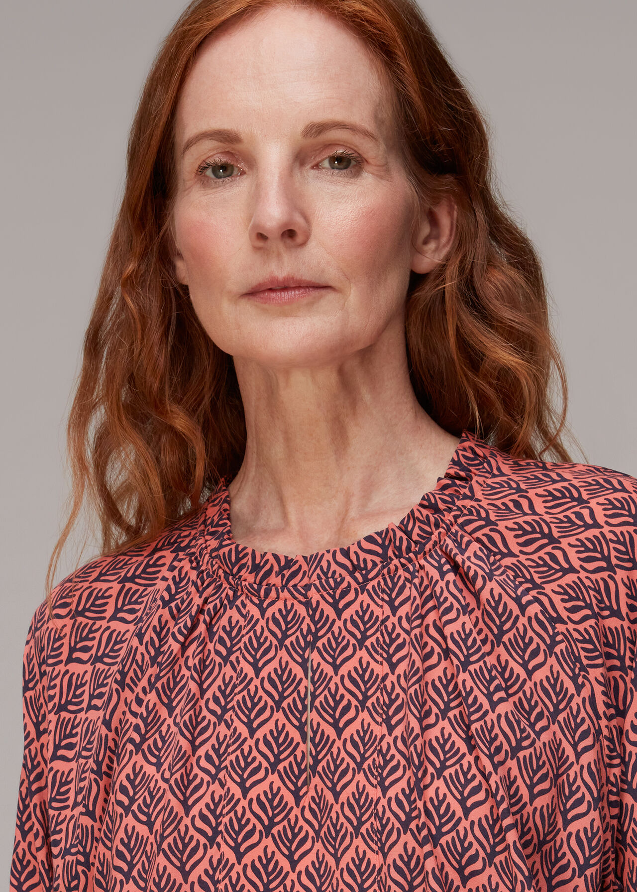 Sea Tree Print Blouse