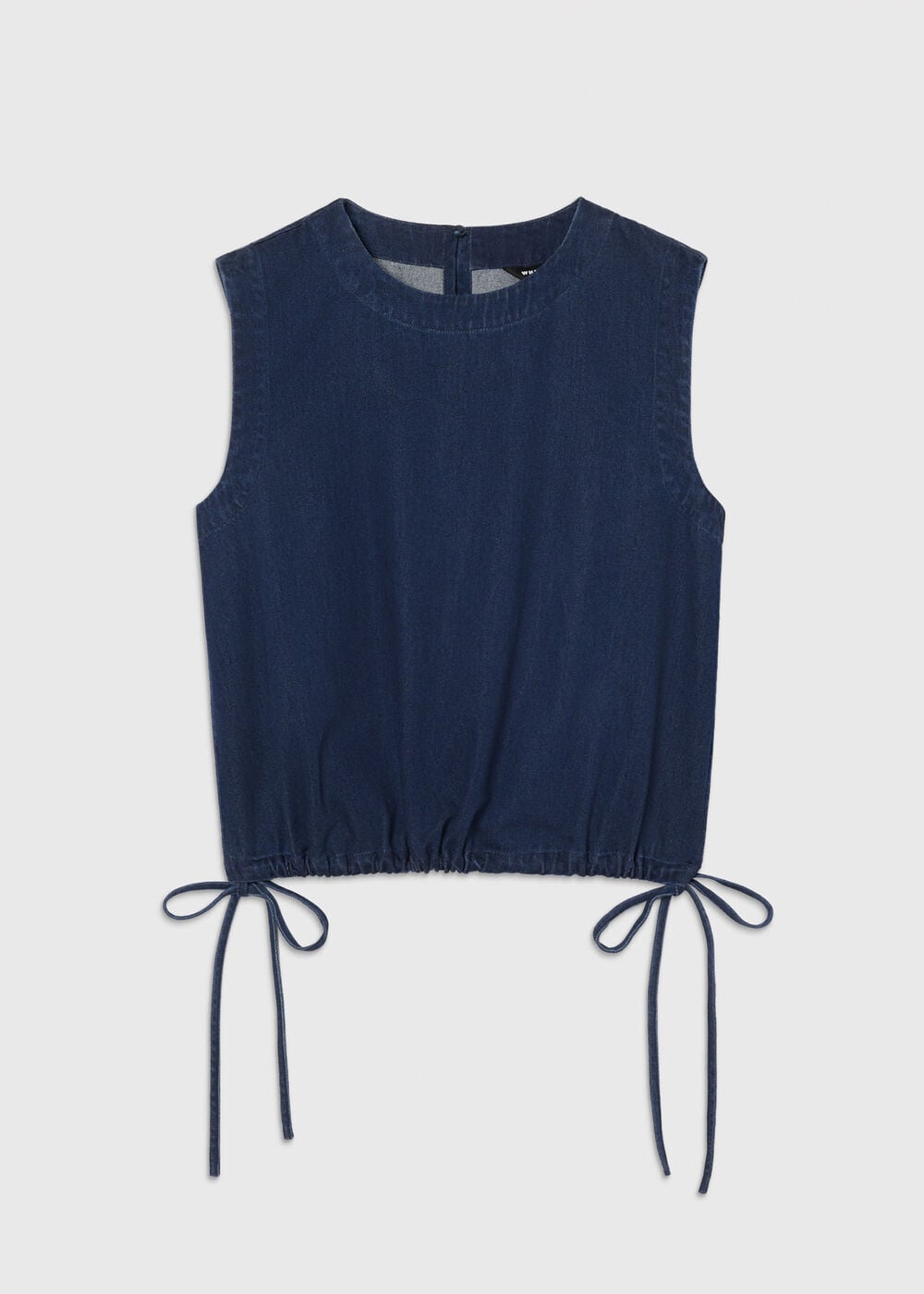 Drawstring Detail Cotton Top