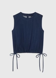 Drawstring Detail Cotton Top