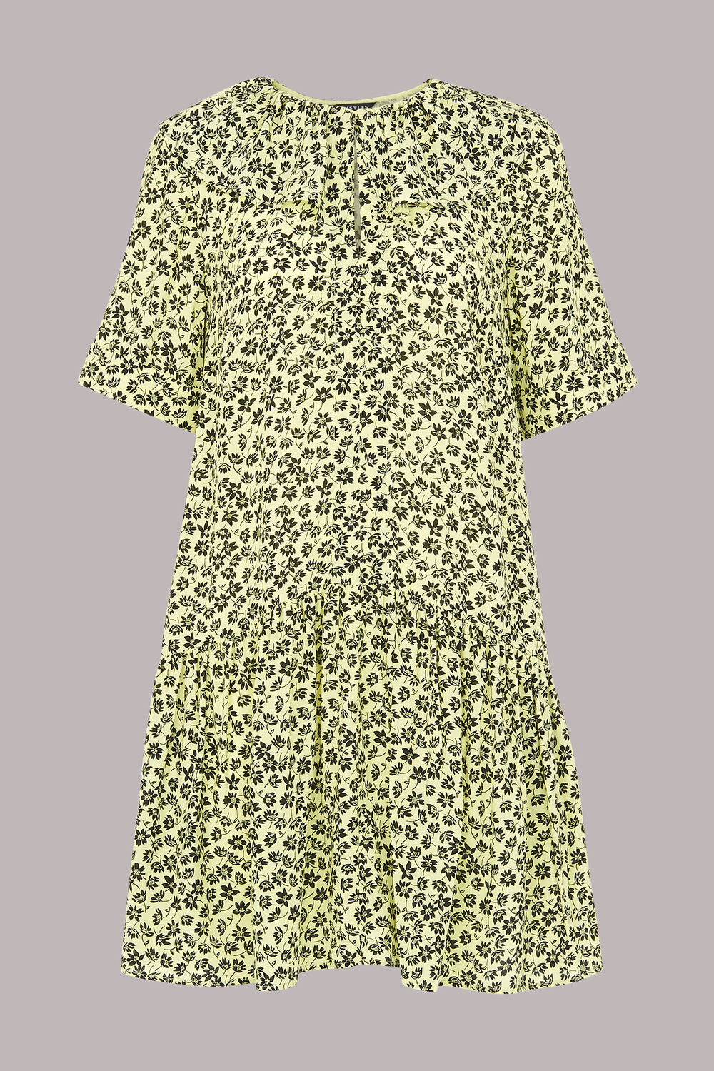 Yellow Buttercup Floral Print Dress