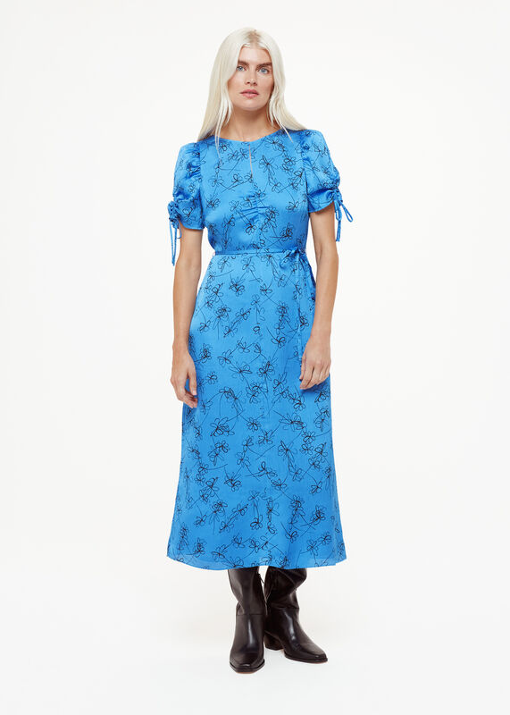 Petite Aurelie Scribble Daisy Dress