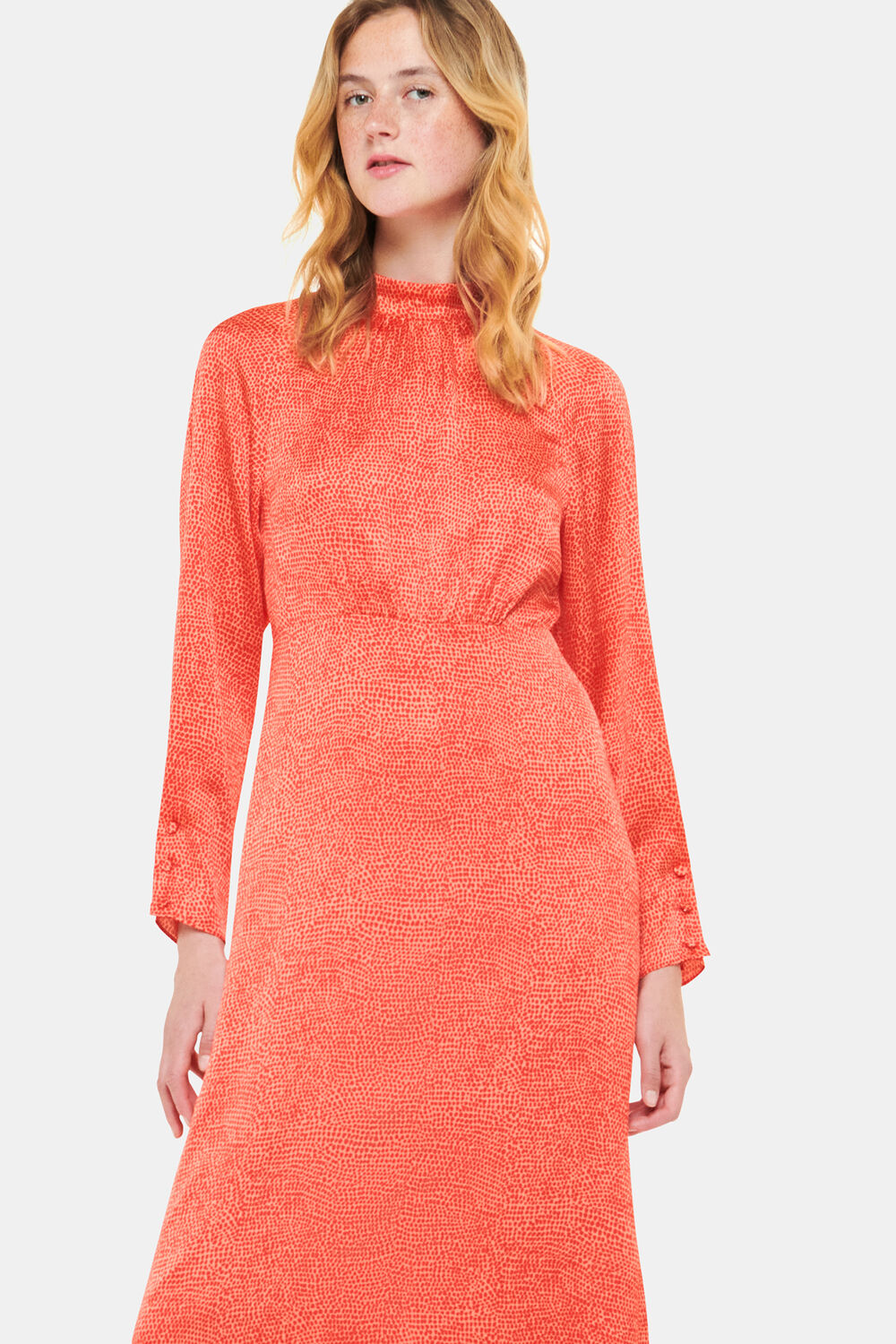 Pebble Spot Print Midi Dress
