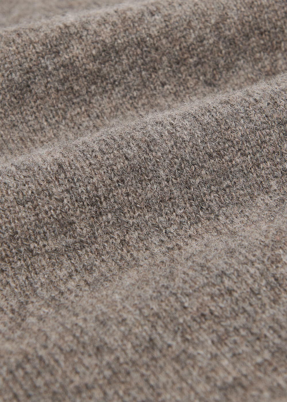 Funnel Neck Wool Mini Dress