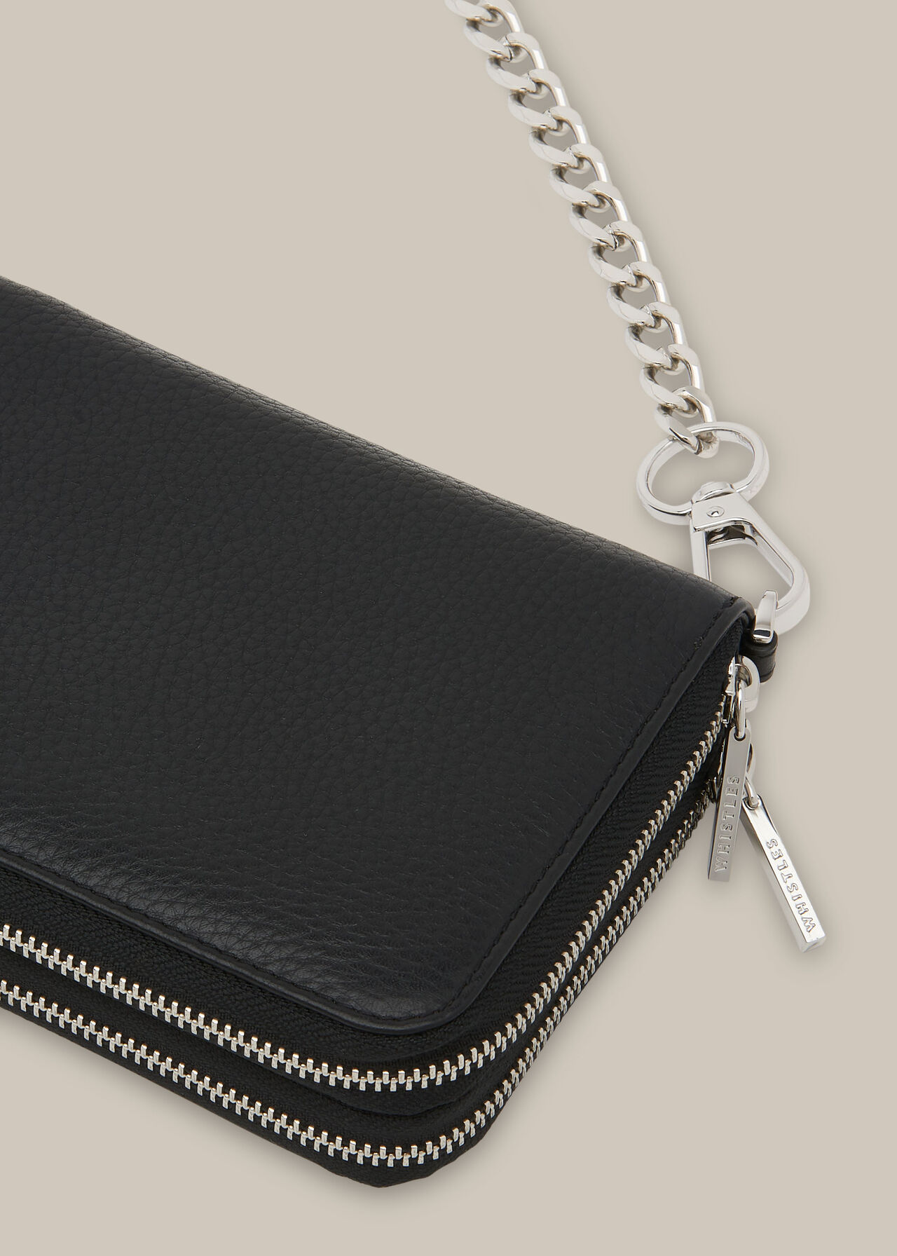 Safia Double Zip Chain Bag