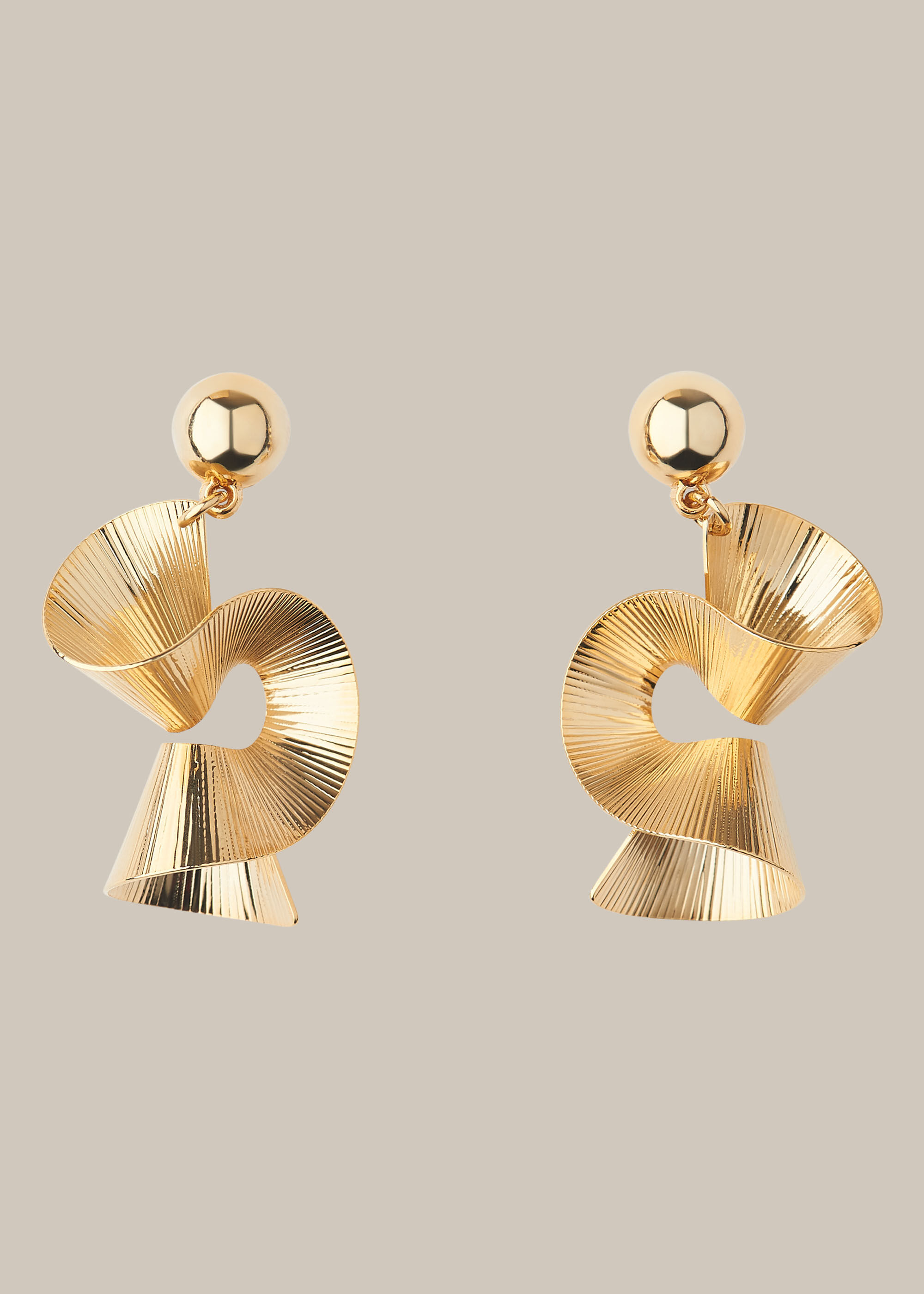 Engraved Swirl Earring