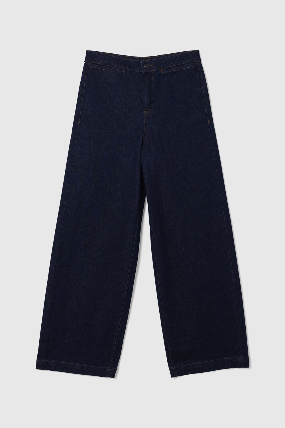 Dark Denim Stretch Full Length Jean